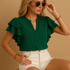 fabric detail of blouse